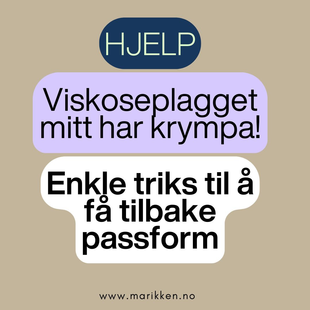 Hjelp! Viskoseblusen min har krympet – Slik får du den tilbake i riktig størrelse 💡
