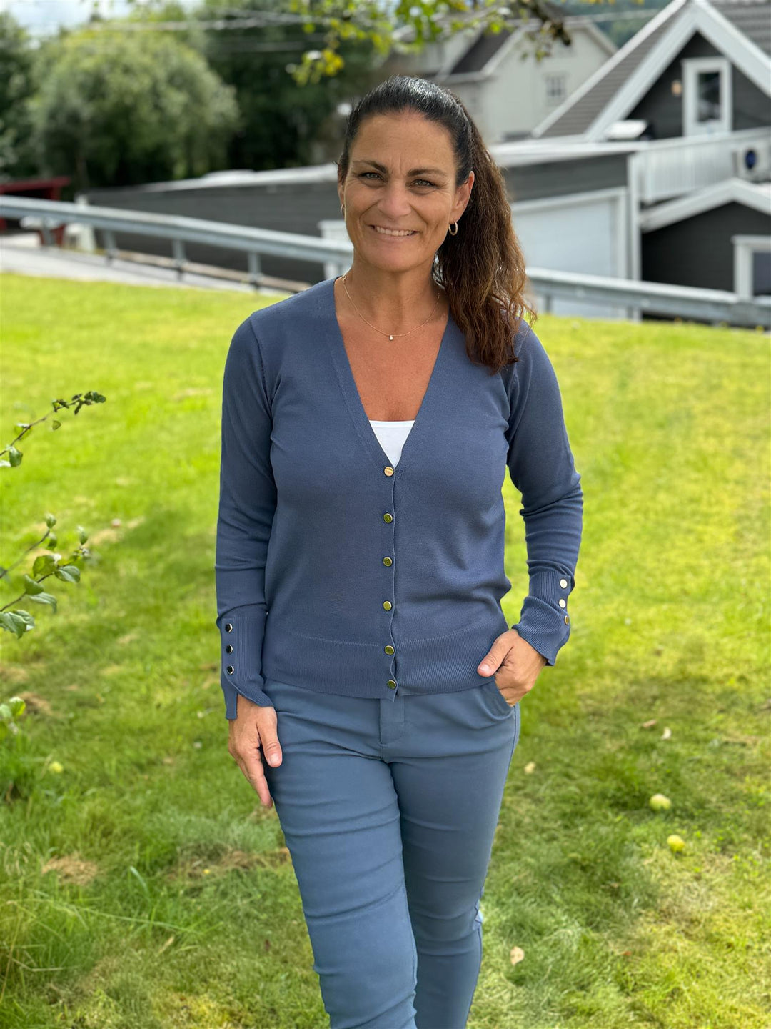 Freequent - FQKATIE CARDIGAN - Indigo
