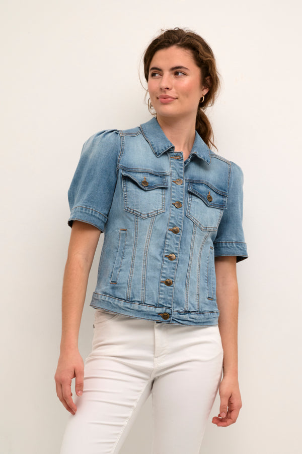 Culture - CUBriana SS - Dongerijakke med kort erm