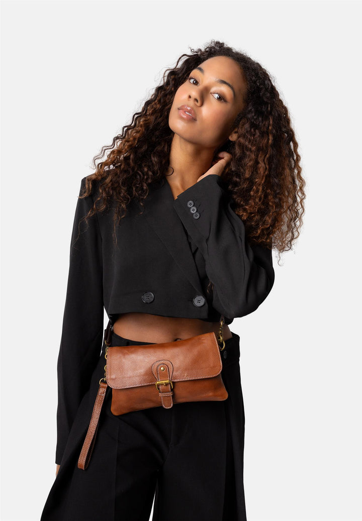 Redesigned - Jodi Clutch - Walnut