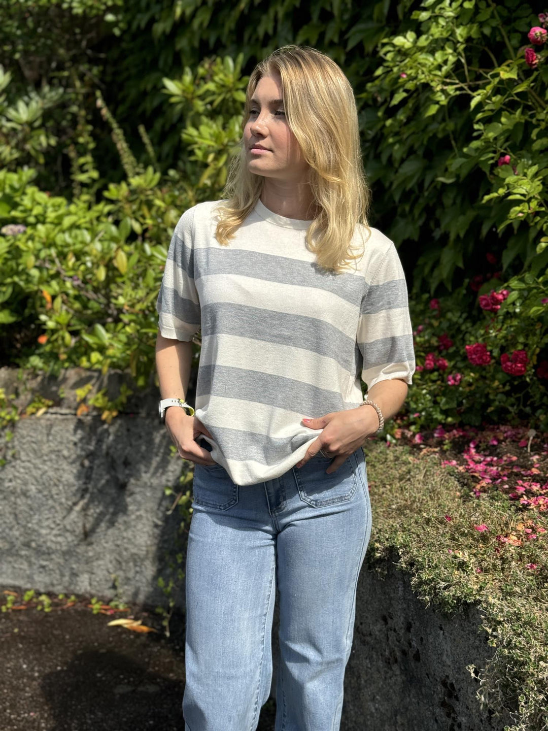 Kaffe Clothing - KAmala stripete  T-Skjorte