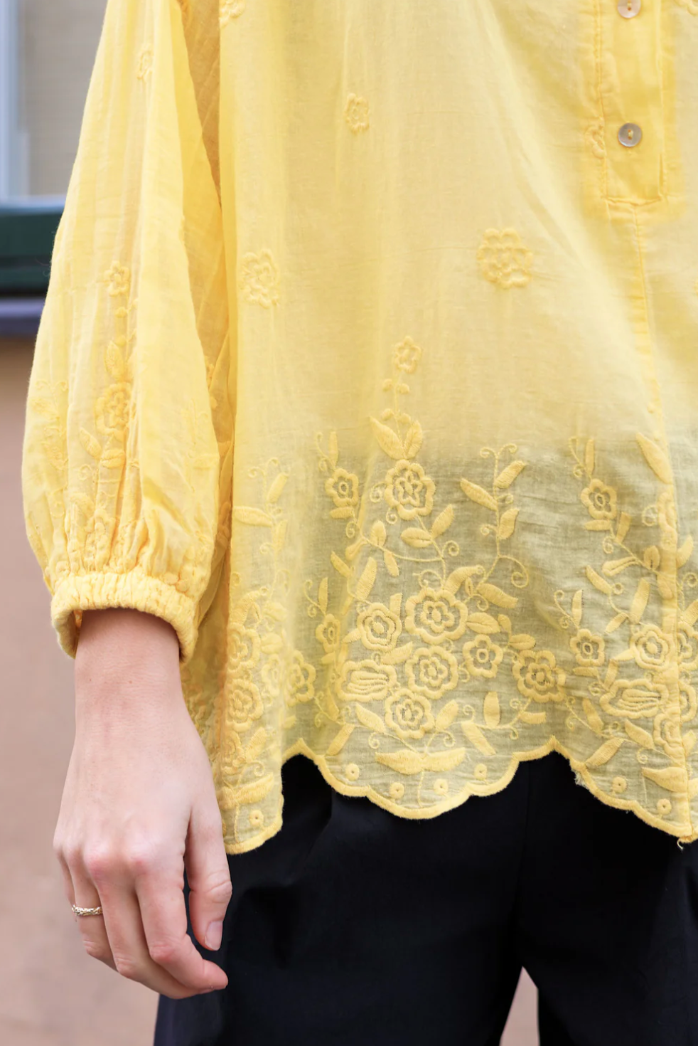 Black Colour - BCLaura bluse - Gul