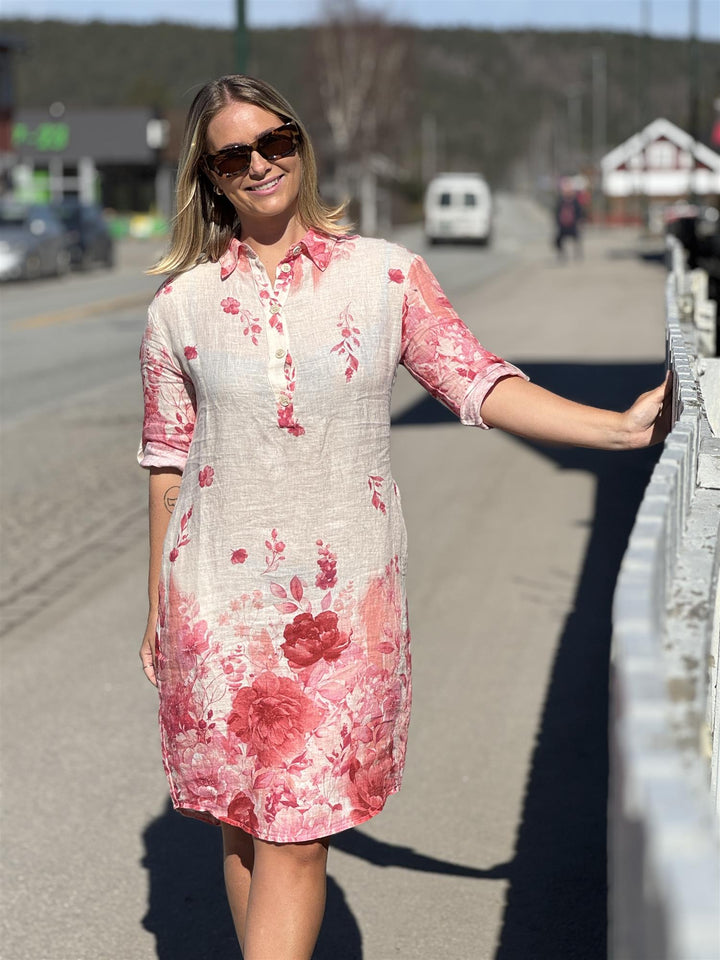 Jeans By Bessie - Linkjole FLOWER - Rosa