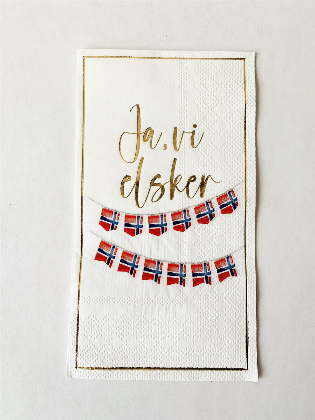 Trend Design - Serviett "Ja Vi Elsker" 33×40 Cm
