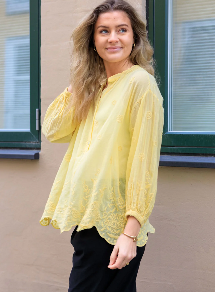 Black Colour - BCLaura bluse - Gul