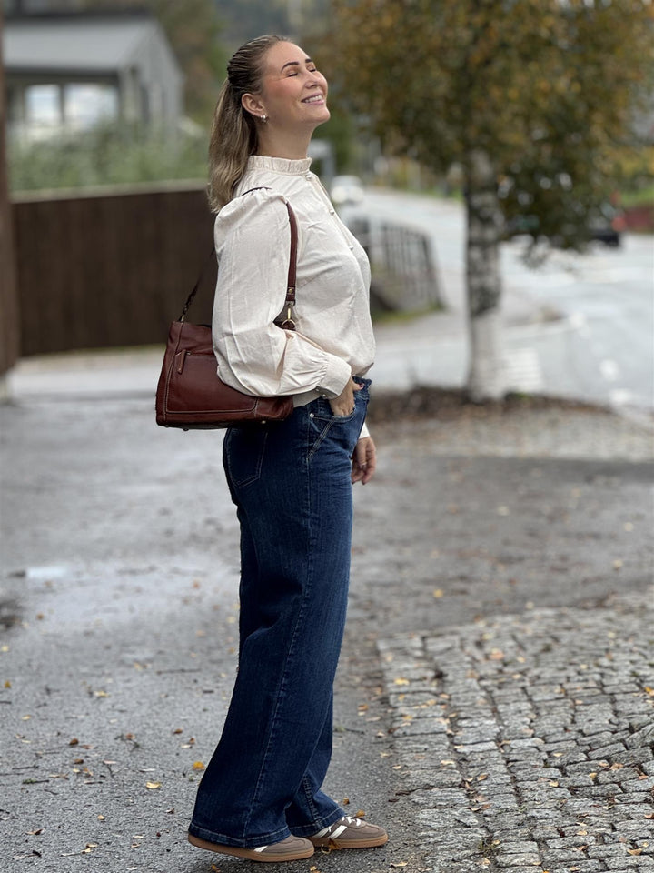 Cecil - Style Neele mid blue bukser