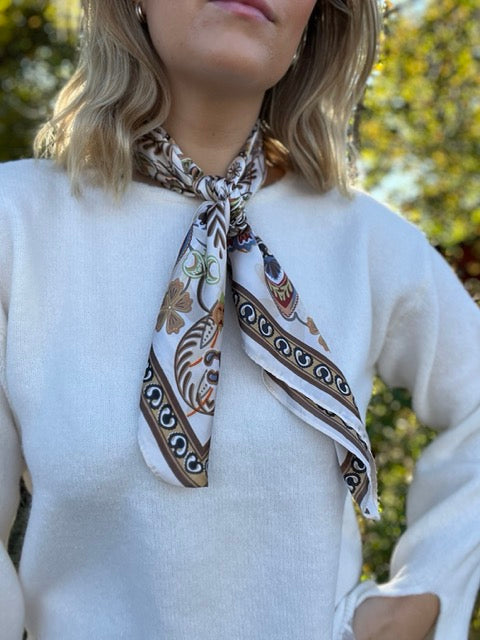 NORA Norway - Bandana Skjerf - Magnolia Beige