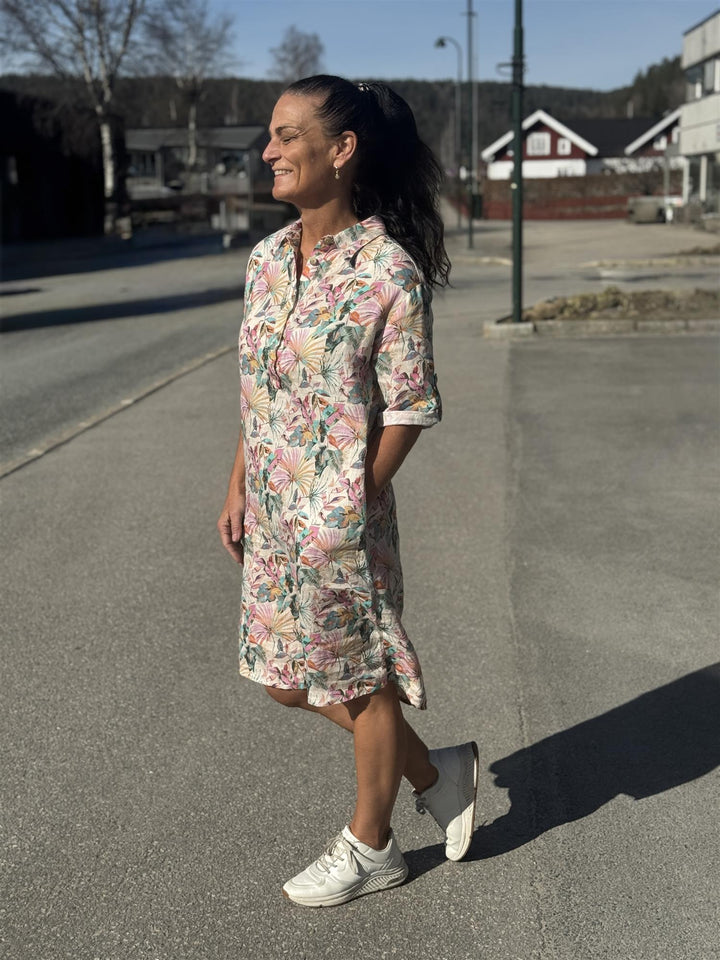 Jeans By Bessie - Linkjole med blomster