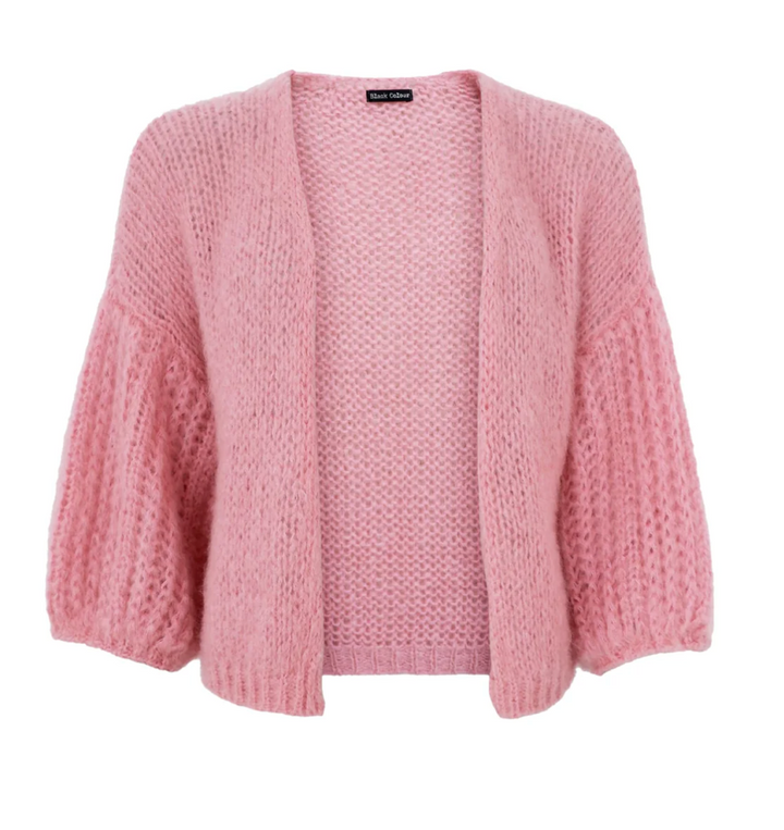 Black Colour - BCCASEY PUFF SLEEVE CARDIGAN - ROSA