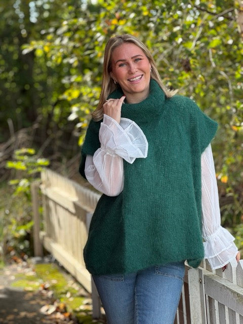 Black Colour - BCBJOERK Høyhalset vest - Grønn