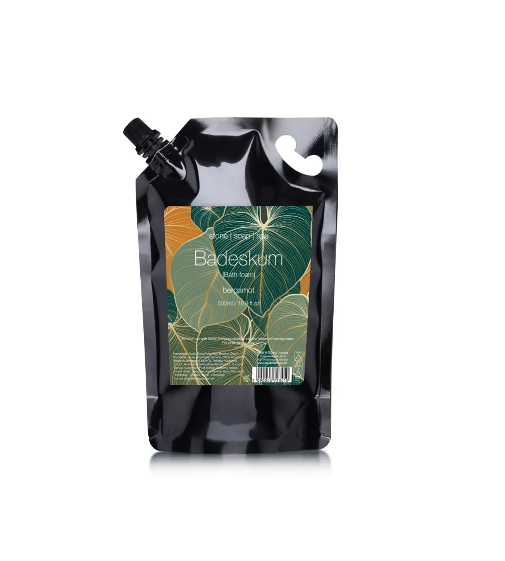 Stone Soap Spa - Badeskum - bergamott - 500ml