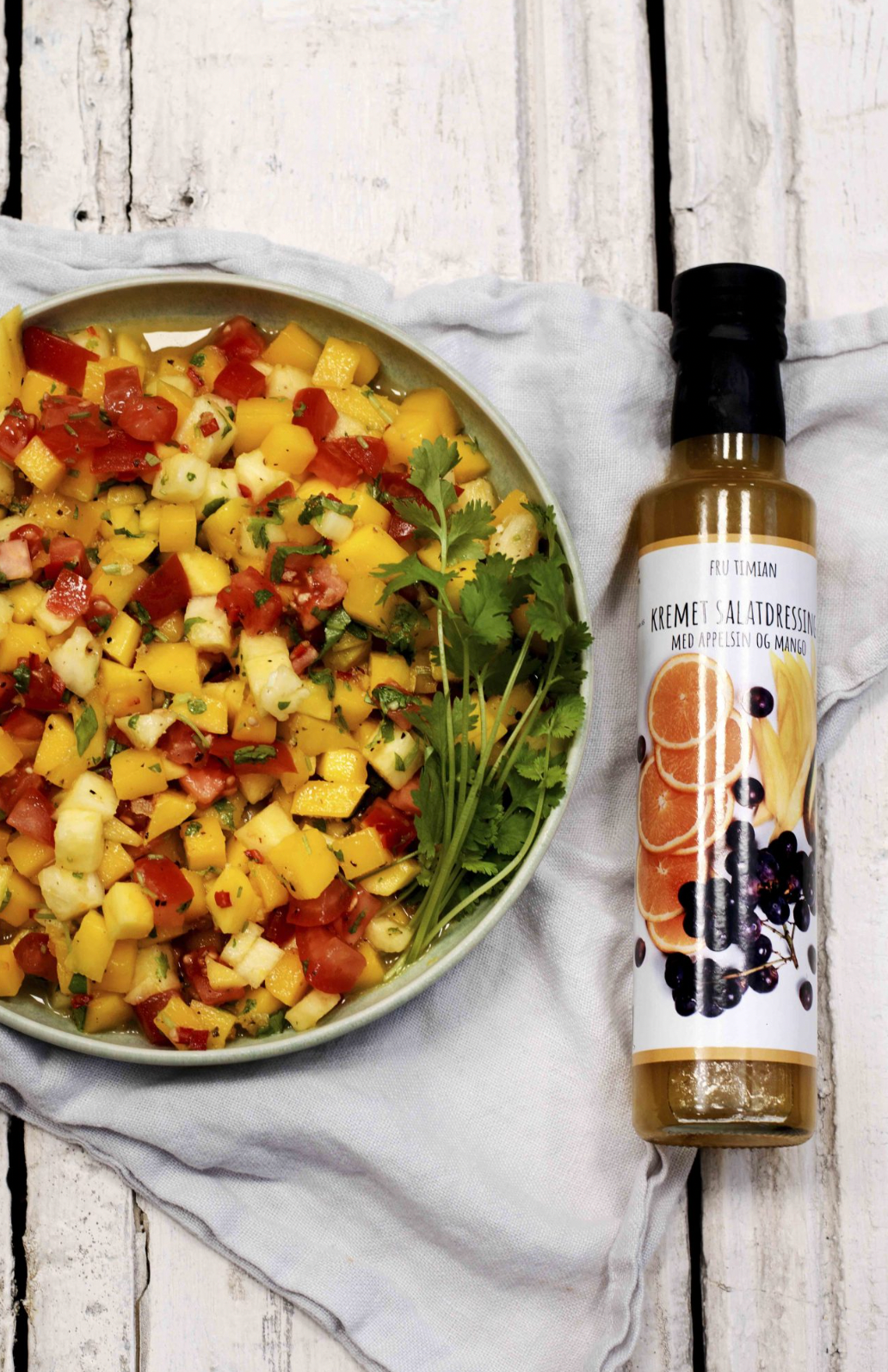 Fru Timian - Salatdressing med appelsin og mango 250ml – Marikken