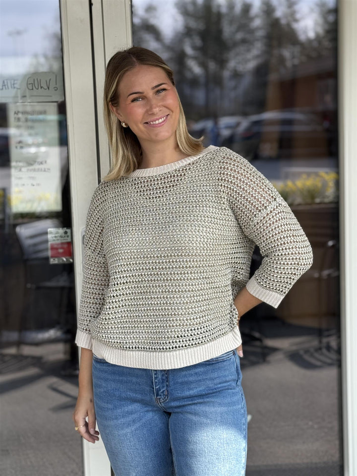 Cecil - Structured fancy yarn mix genser