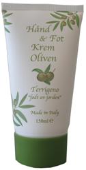 Terrigeno - Hånd & Fotkrem Oliven