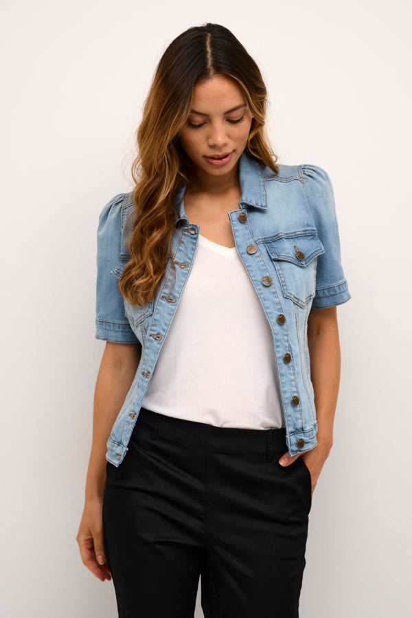 Culture - CUBriana SS - Dongerijakke med kort erm