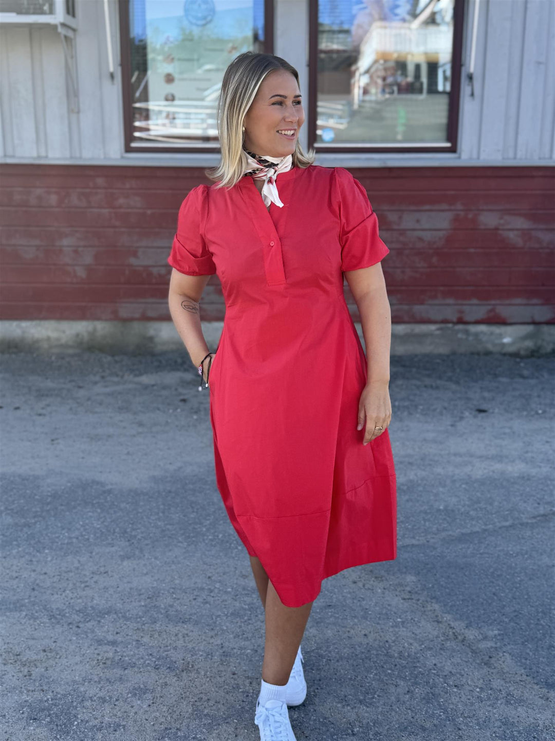 Culture - CUantoinett SS Placket Dress - Kjole