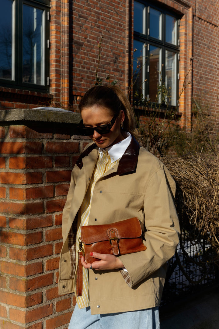 Redesigned - Jodi Clutch - Walnut