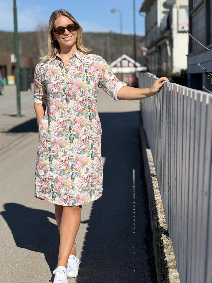 Jeans By Bessie - Linkjole med blomster