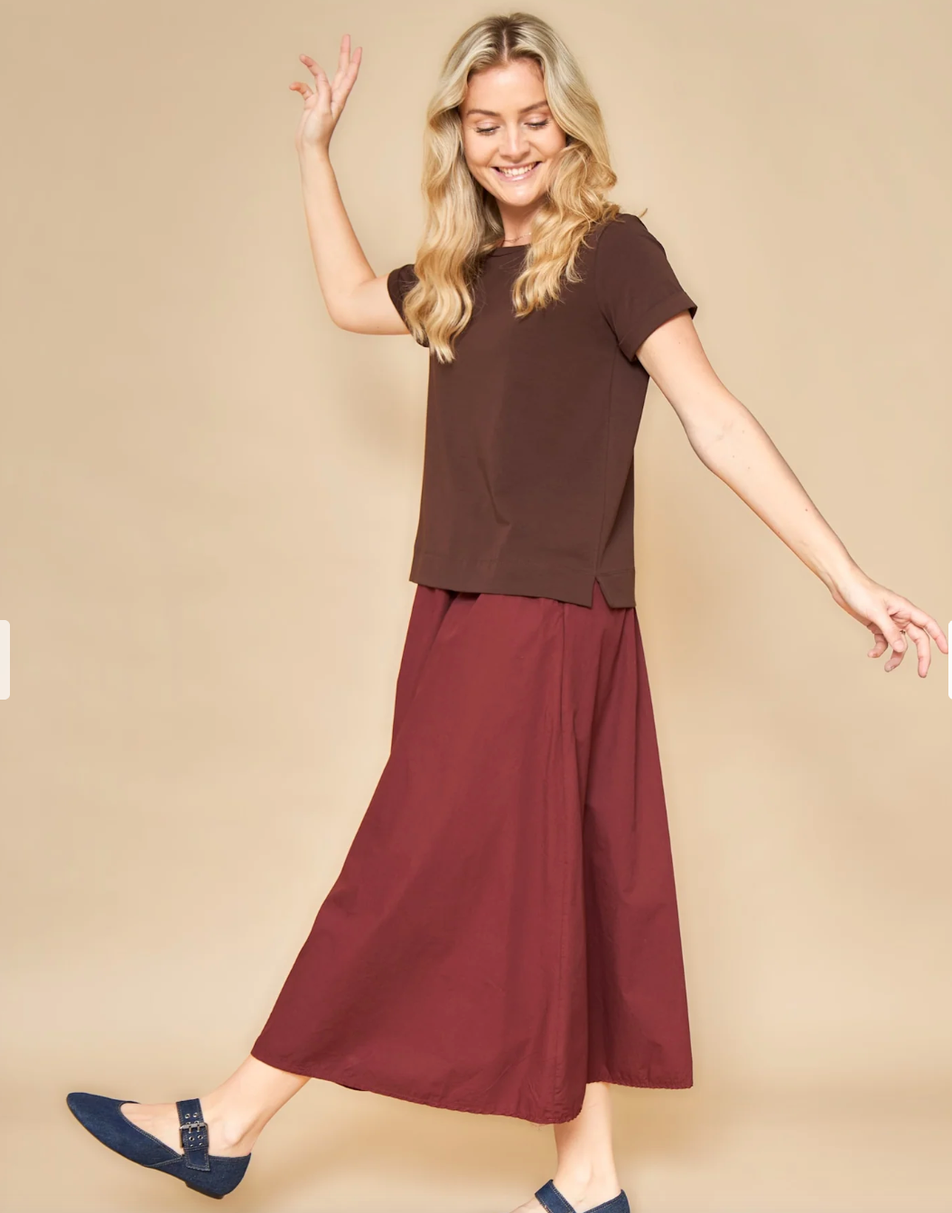 Black Colour - BCMAY SS TEE - Brun