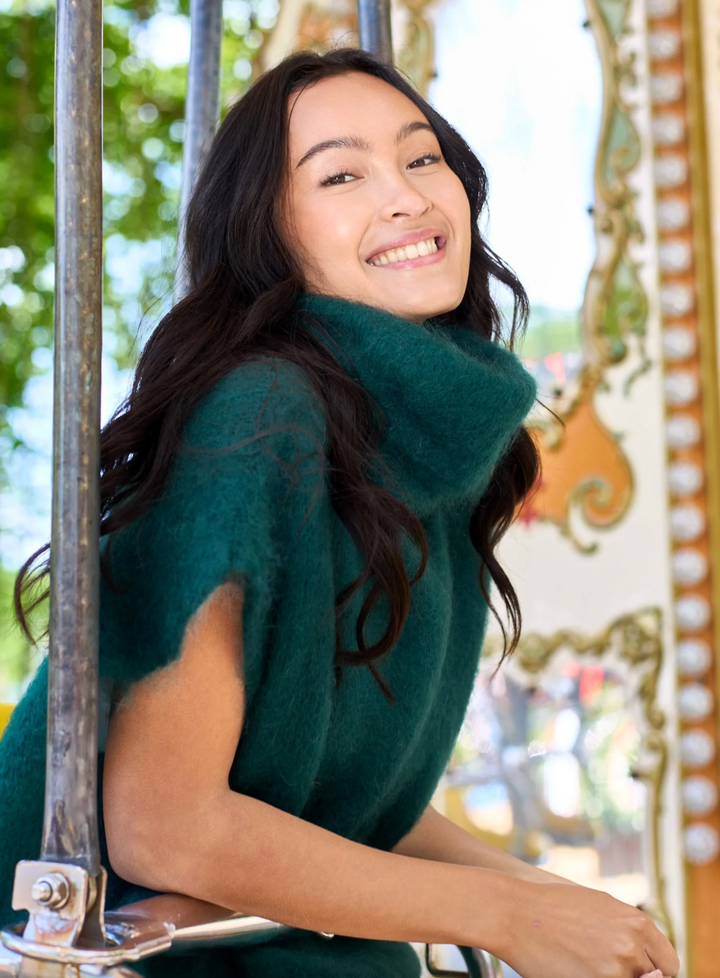 Black Colour - BCBJOERK Høyhalset vest - Grønn