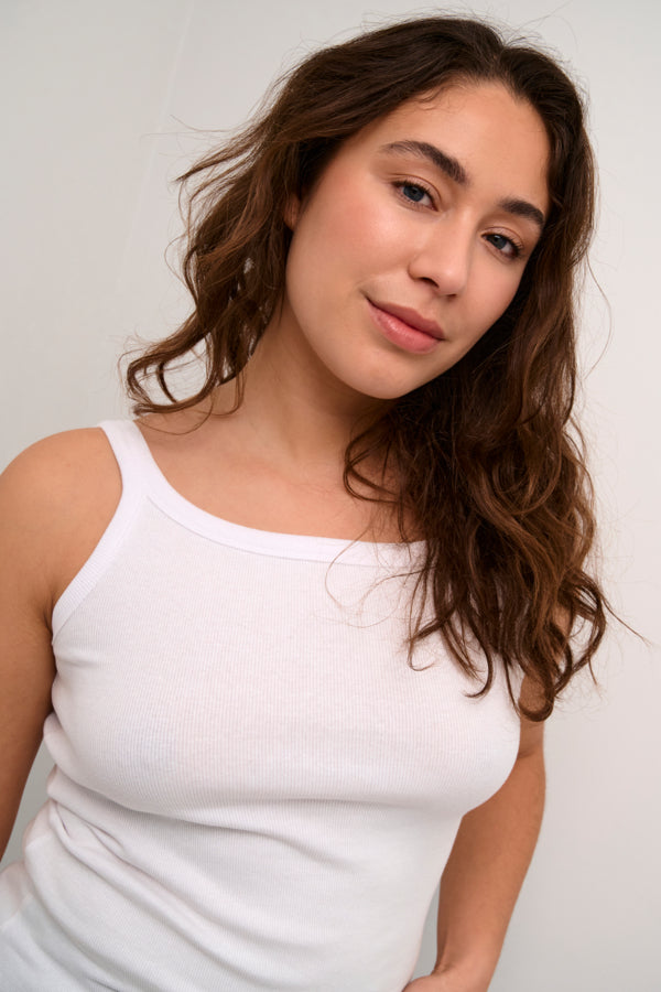 Kaffe Clothing - KAcarna tank top - Hvit