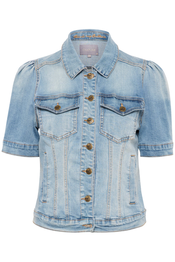 Culture - CUBriana SS - Dongerijakke med kort erm