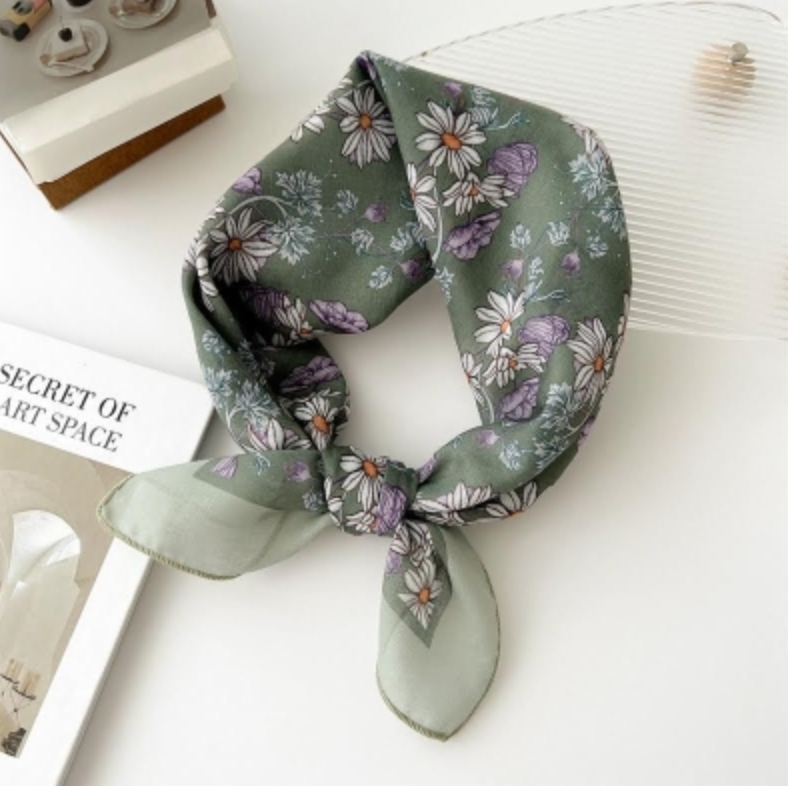Endless - Bandana skjerf - Bomull - Grønn