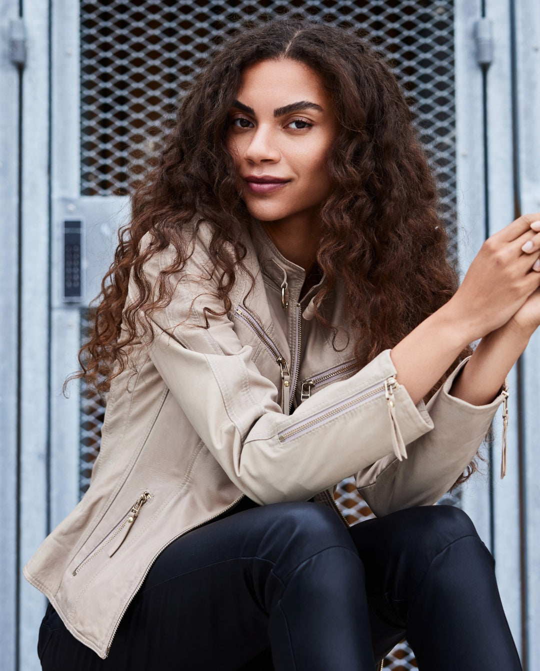 BTF Copenhagen - Skinnjakke - Beige