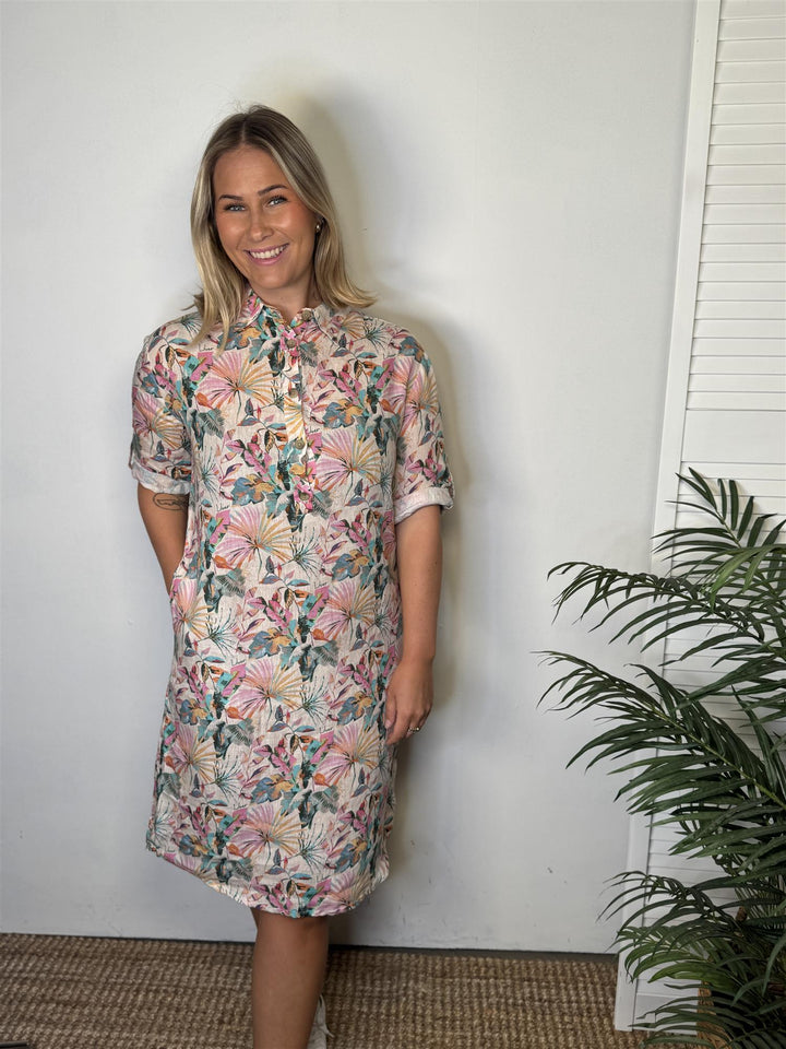 Jeans By Bessie - Linkjole med blomster