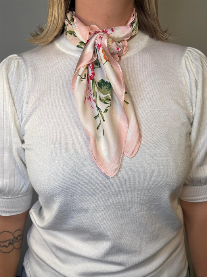 NORA Norway - Bandana skjerf - Flora pink