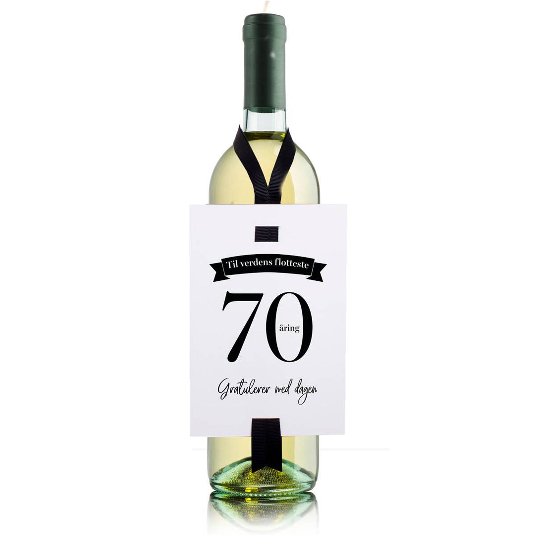 HappyStar - Bursdagskort - 70 Åring