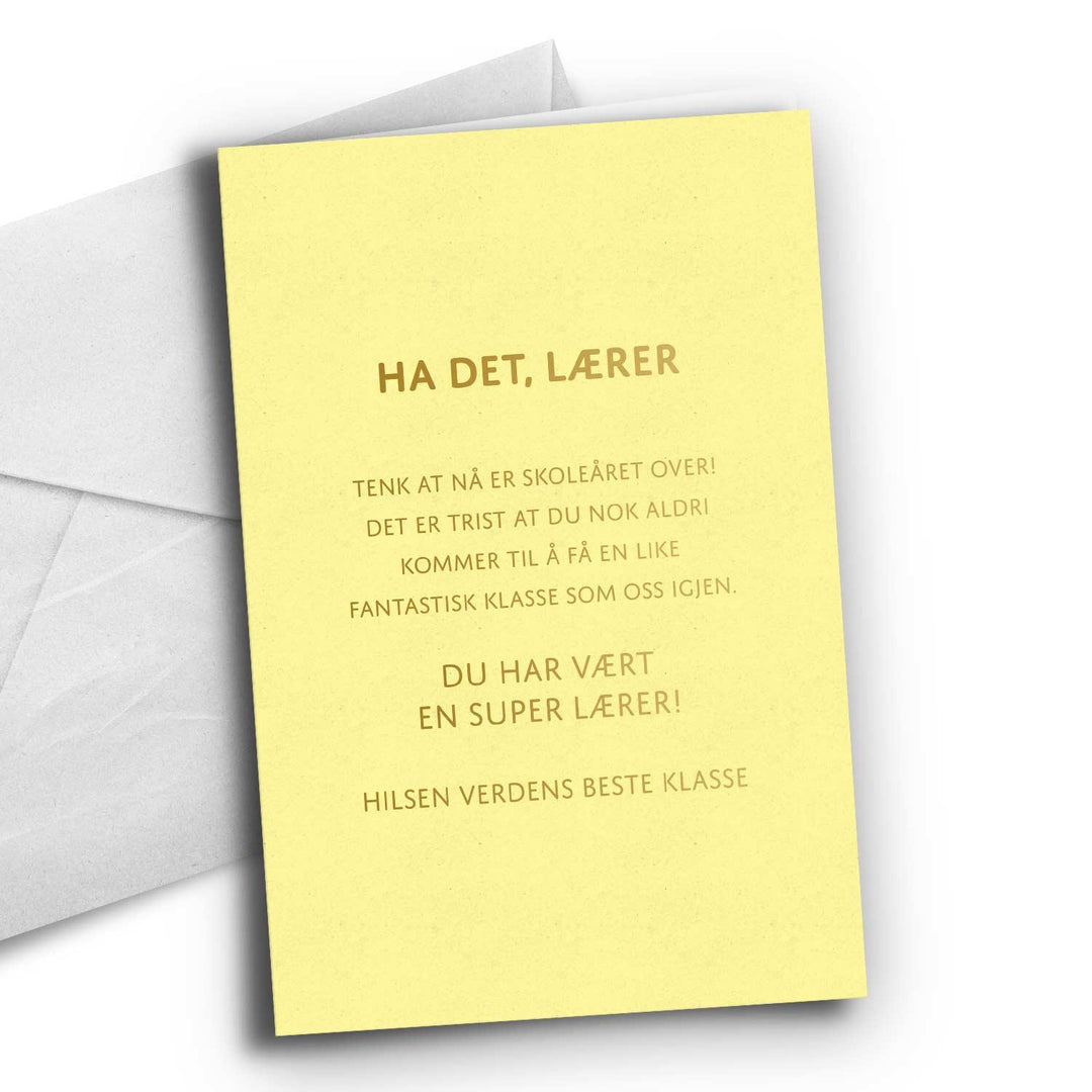 HappyStar - Kort: Hadet lærer 15x21cm