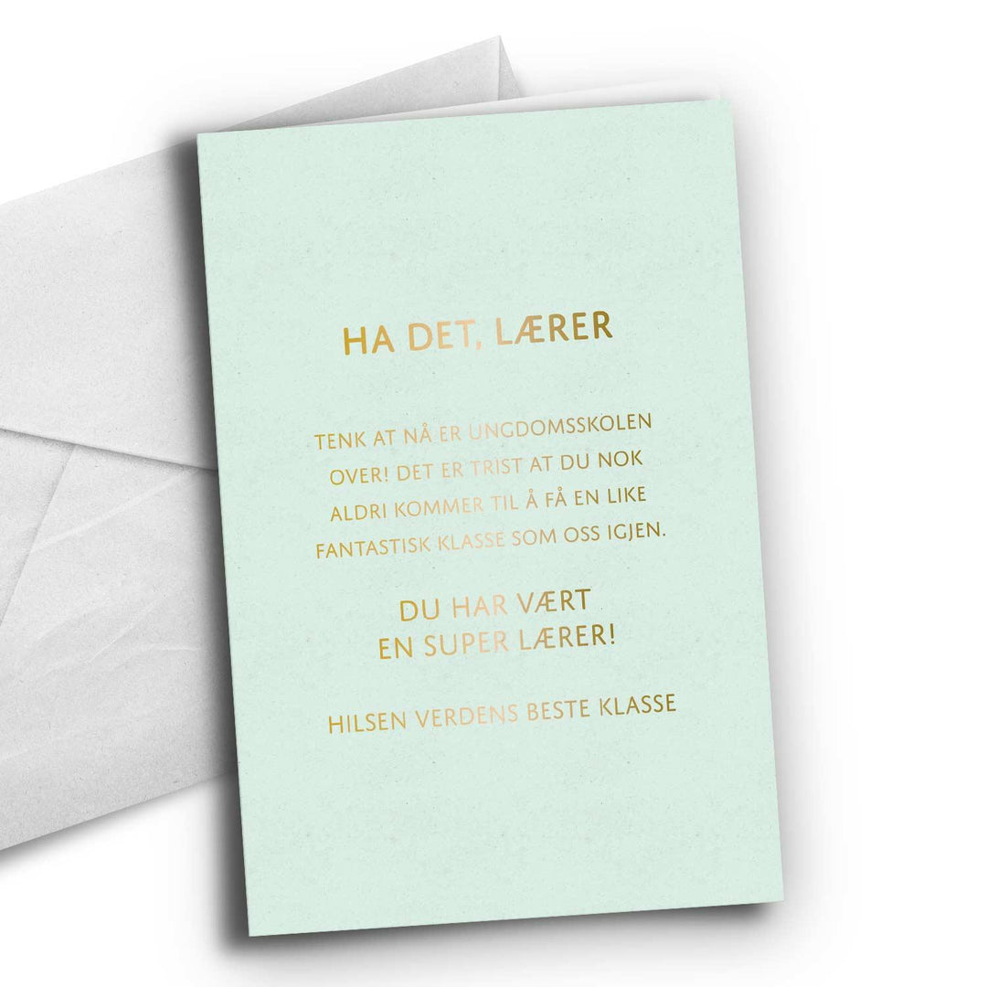 HappyStar - Kort: Hadet lærer 15x21cm