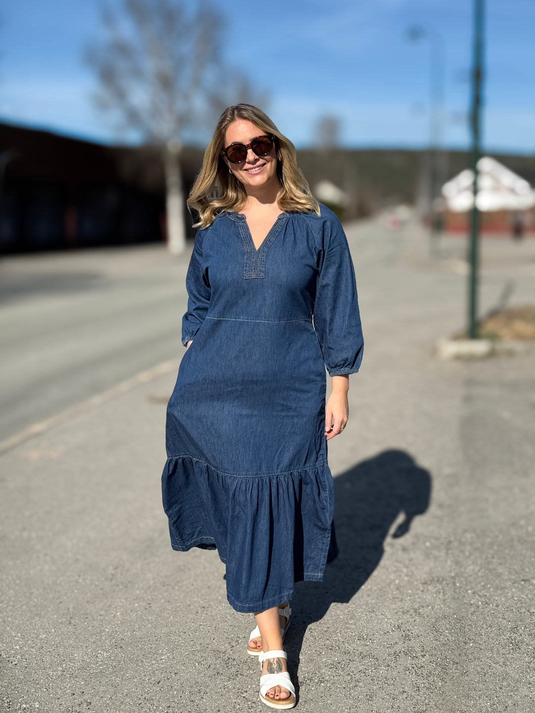 STJEL STILEN - Marita - Denimkjole