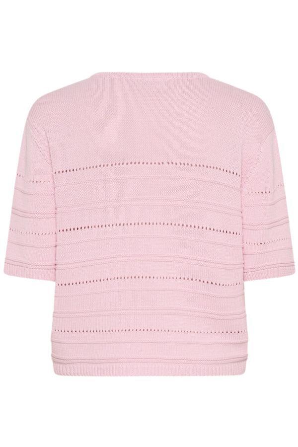 Kaffe Clothing - KAmellie topp med kort erm - Rosa