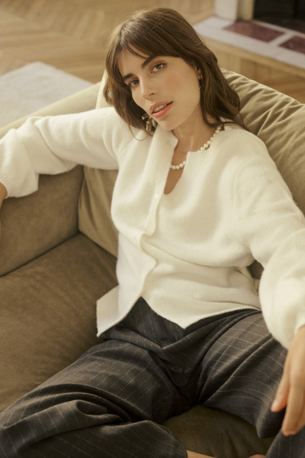 Cream - CRBelle strikket Cardigan