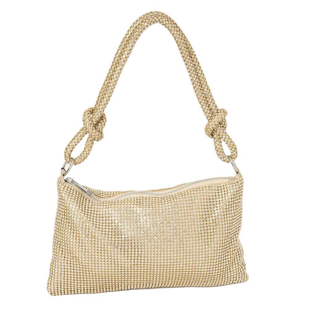 Rosenvinge - Partyveske med glitter, og knyttet håndtak - gull