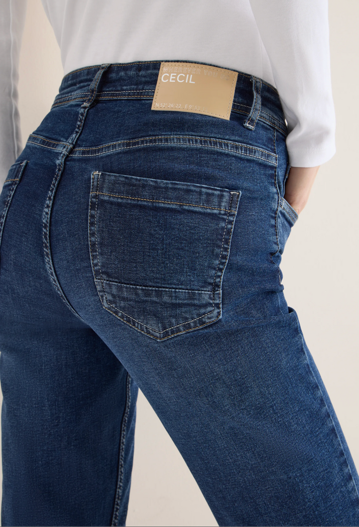 Cecil - Vicky Mid blue bukse - Lengde 28