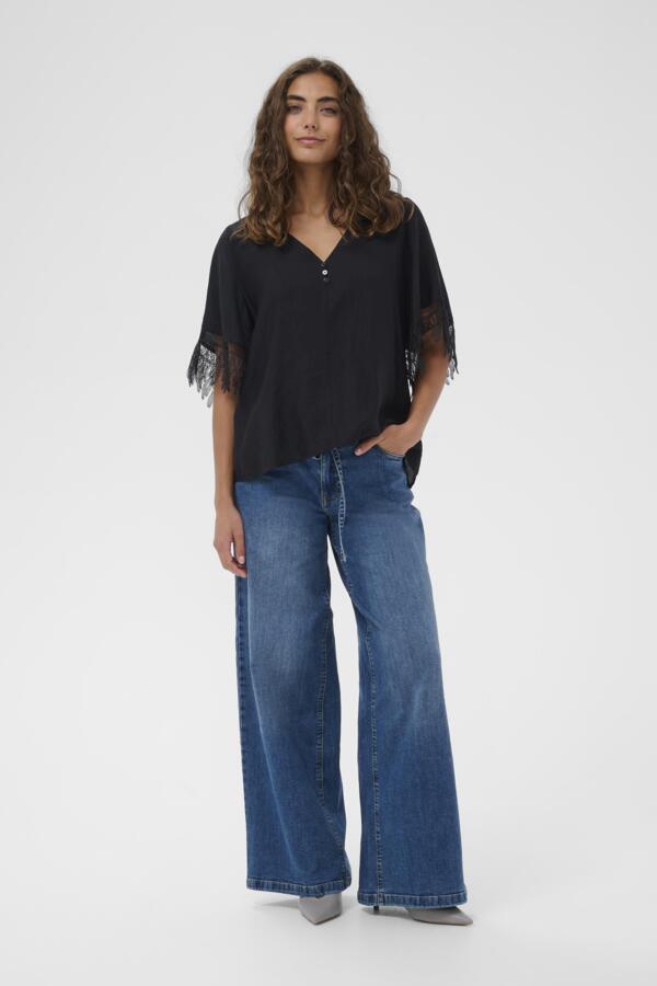 Culture - CUbrenna SS Bluse - Sort