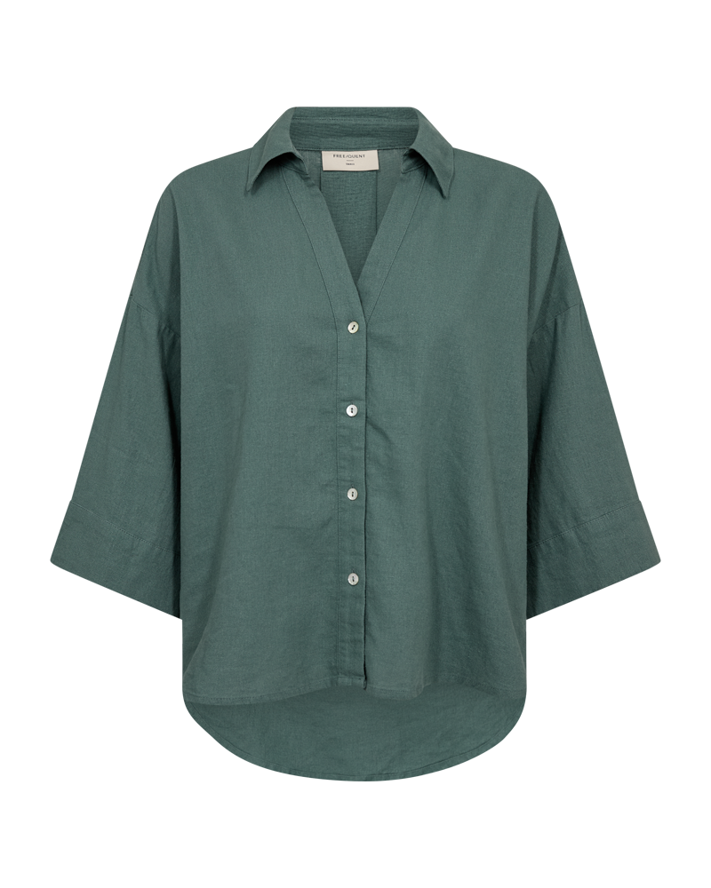 Freequent - FQLAVA Skjorte - Dark Forest