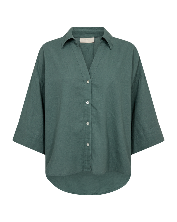 Freequent - FQLAVA Skjorte - Dark Forest