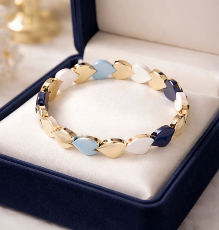 Endless - Armbånd med hjerter - Blå