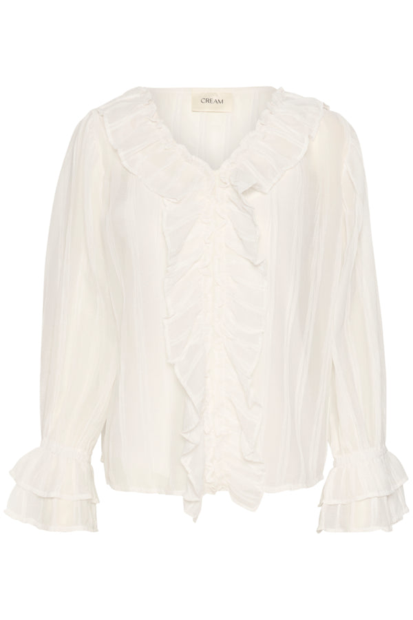 Cream - CRSadia flounce bluse