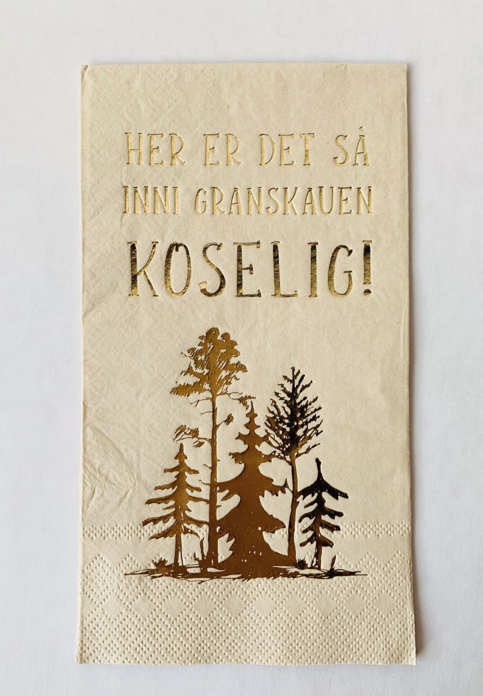 Trend Design - Serviett Inni Granskauen Koselig 33×40 Cm