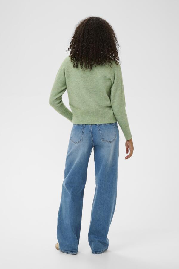 Kaffe Clothing - KAniel v-hals genser - Grønn