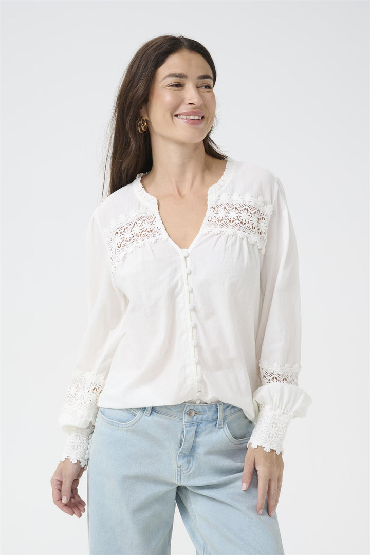 Cream - CRelfa Lace Bluse