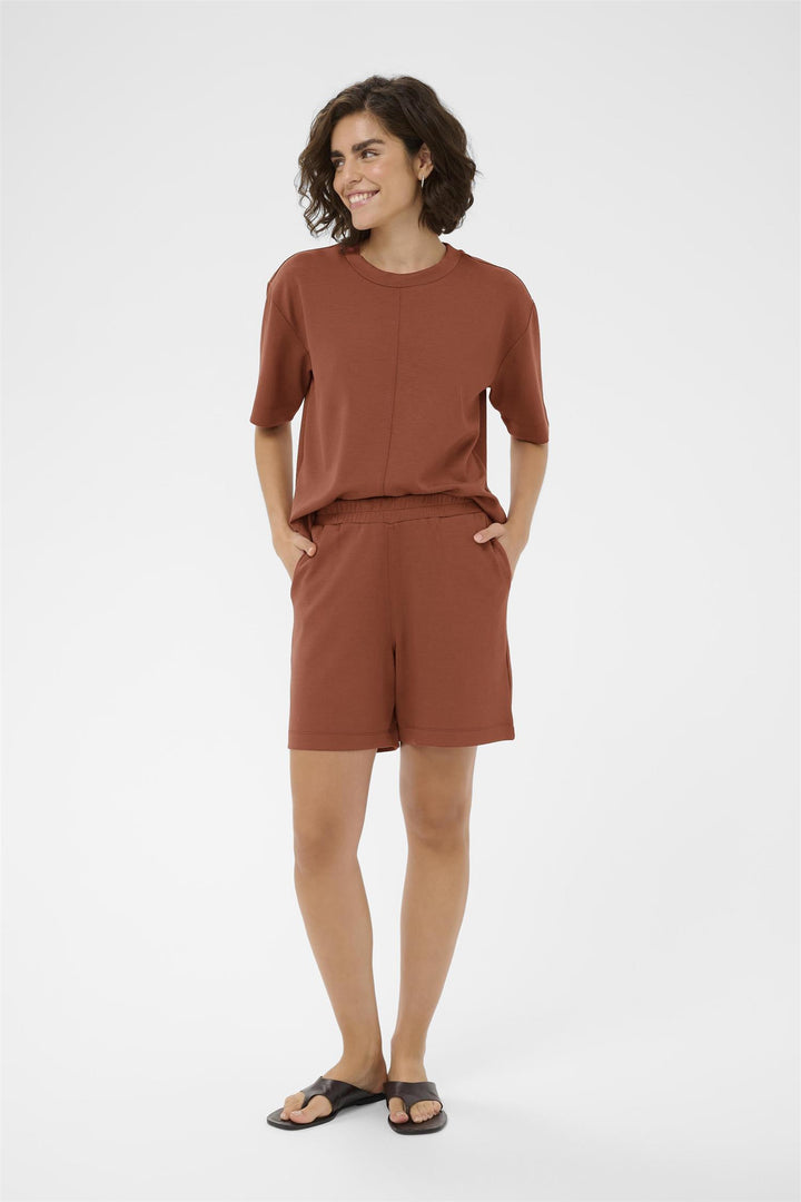 Kaffe Clothing - KAannie Jersey Shorts - Brun