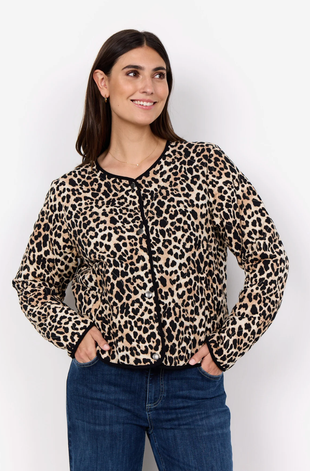 soyaconcept - SC-PIETTA 5 Jakke med leopardprint