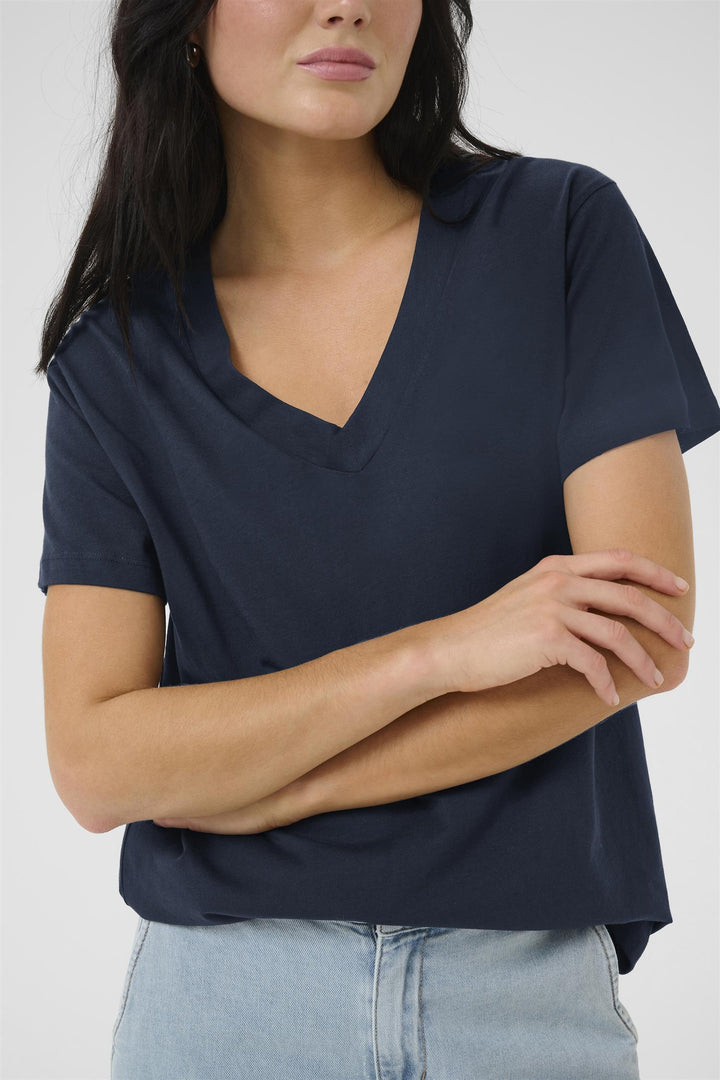 MY ESSENTIAL WARDROBE - HanneMW T-Skjorte V-Hals