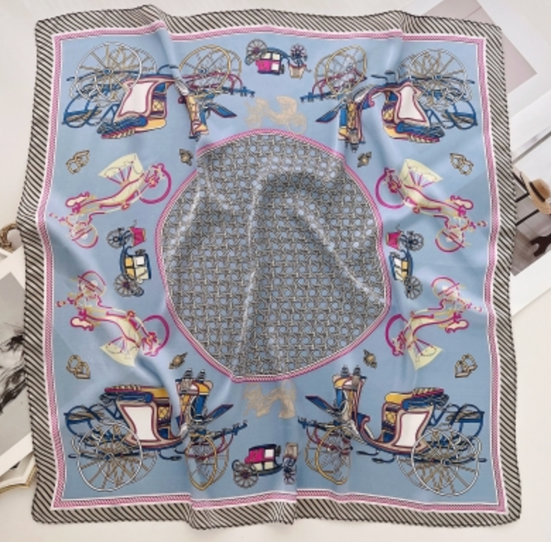 Endless - Bandana skjerf - Lys Blå